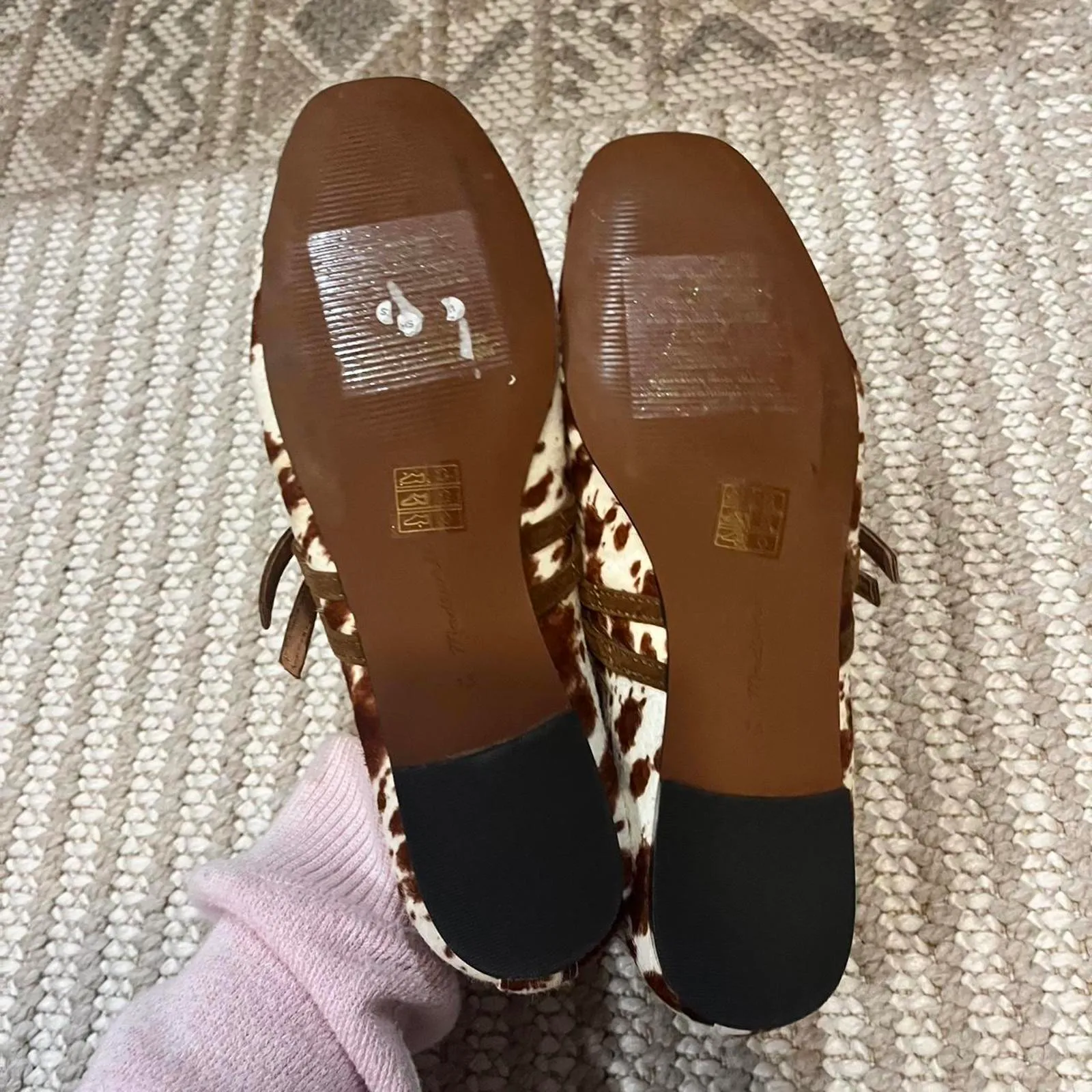 Madewell The Greta Double-Strap Ballet Flat in Russet Multi - Image 5