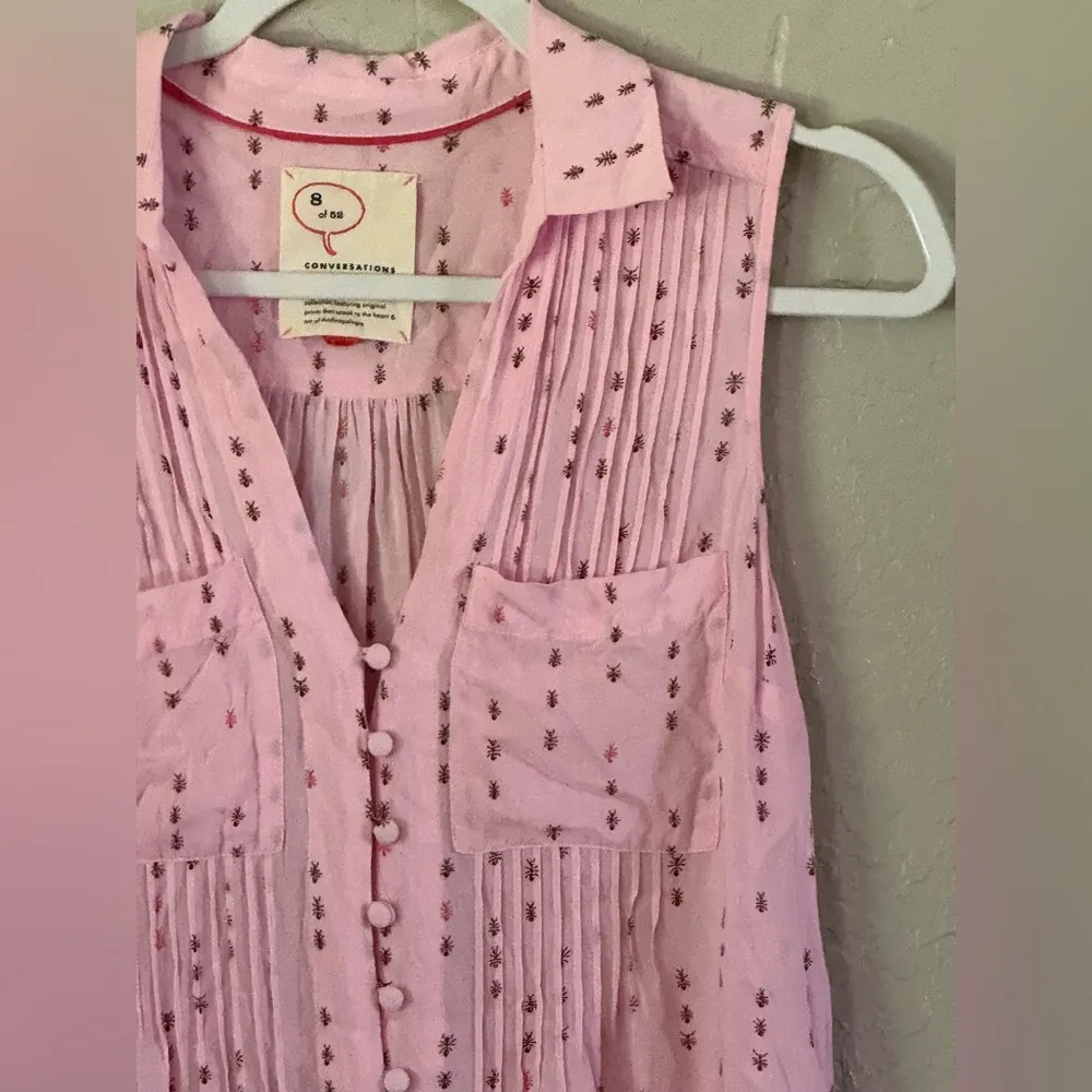 Anthropologie 8 of 52 Conversations Floral Print ANT Print Top LTD  Edition XS - Image 6