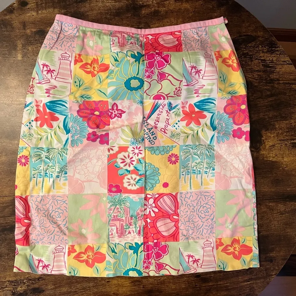 Island Republic | petite, womens tropical print skirt. Size: 6P - Image 4