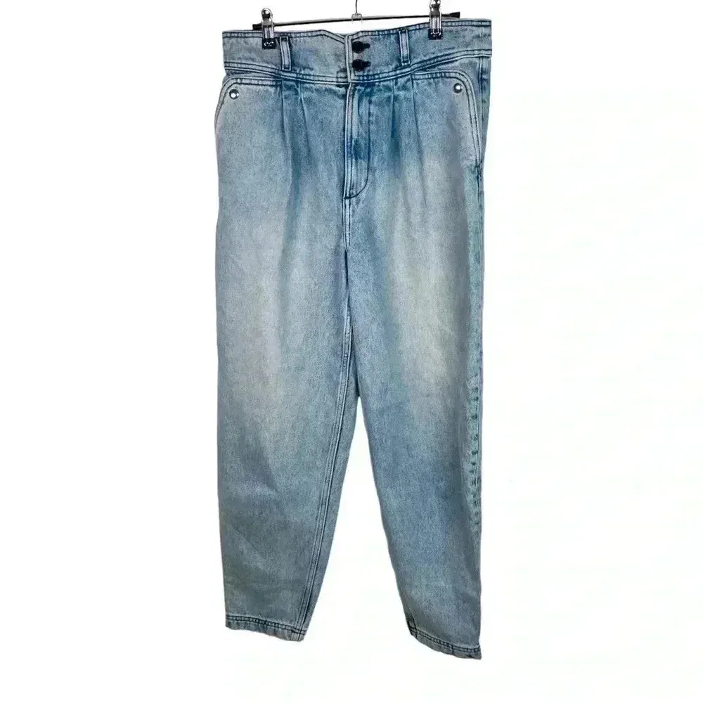 IRO Light Wash Loose Fit Straight Leg Jean - Image 2