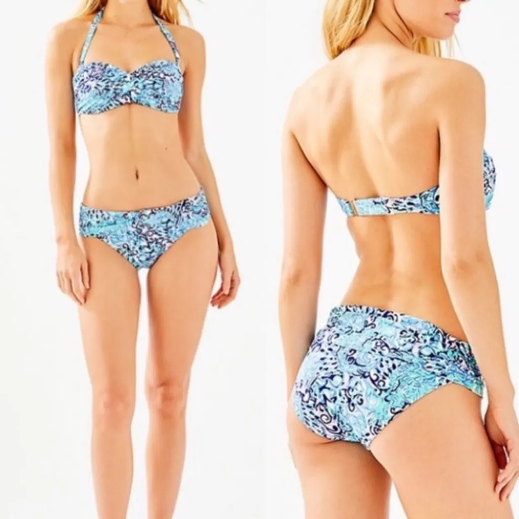 Lilly Pulitzer Bikini Bottom Lagoon Sarong -  Light Aqua Spritz - Image 2