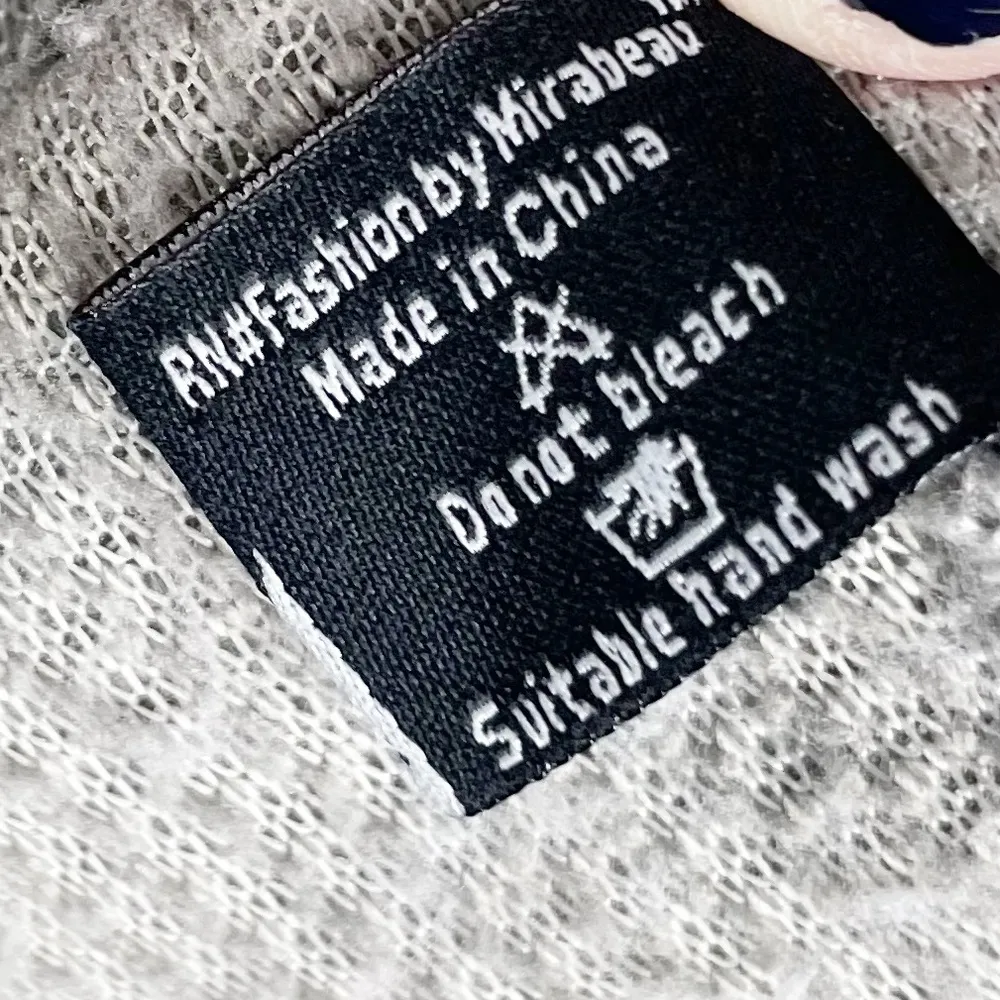 Fashion by Mirabeau Grey White Sherpa Fleece Pullover Quarter Zip Size Large Gray - Image 7