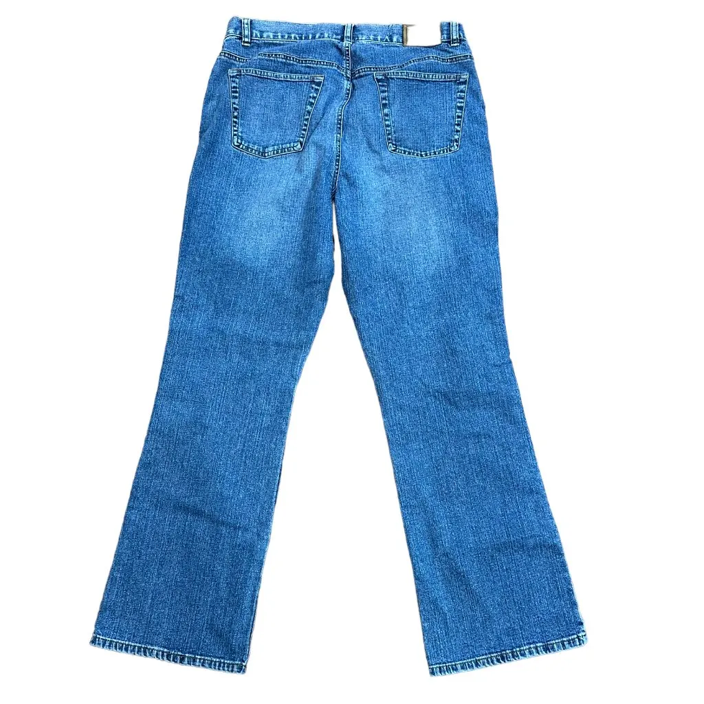 Lauren by Ralph Lauren Jeans Co Wide Leg Medium Wash Denim Jeans Size‎ 10 - Image 2