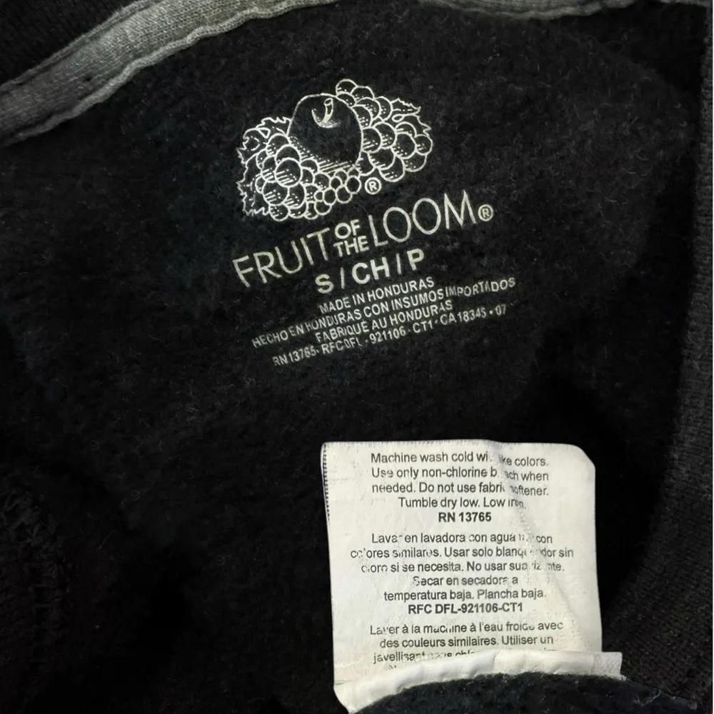 Playboy Sweatshirt Women Crew Neck Long Sleeve Black Gray White Logo Size Small - Image 6