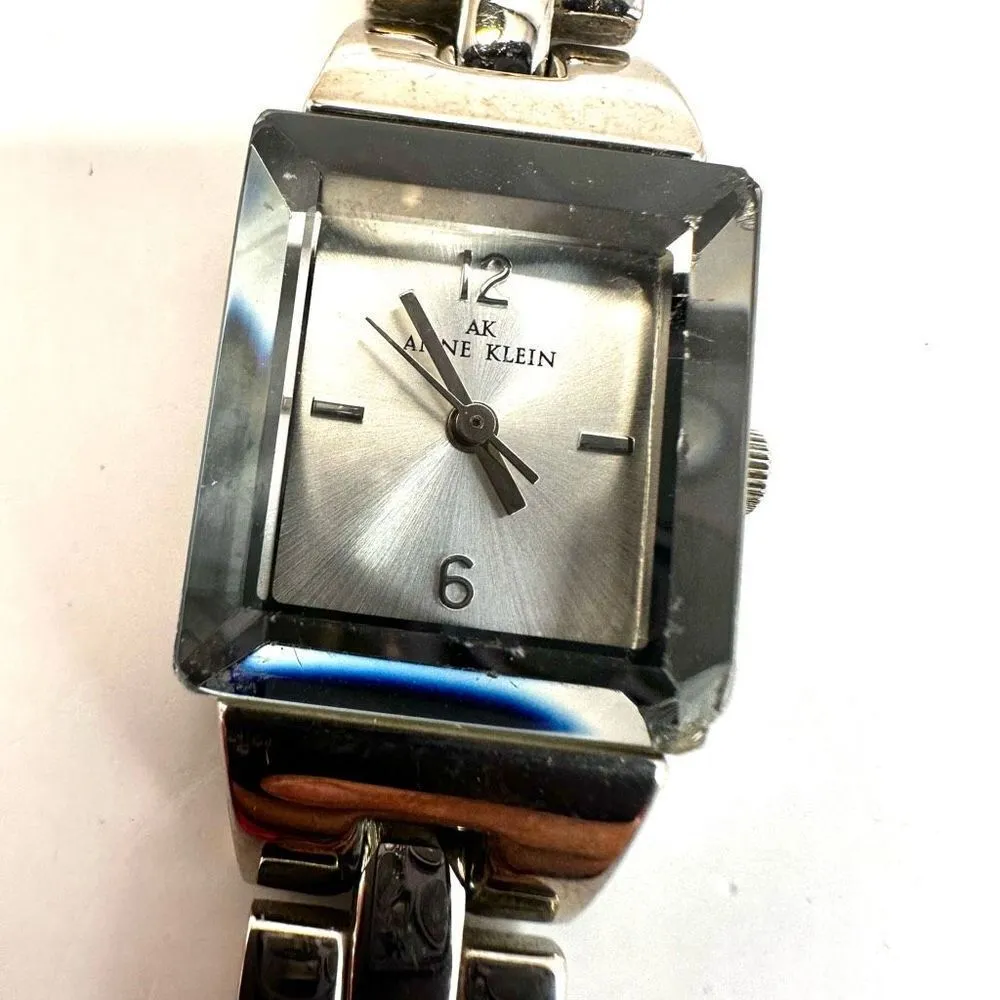 Anne Klein  silver tone chain bracelet watch - Image 5