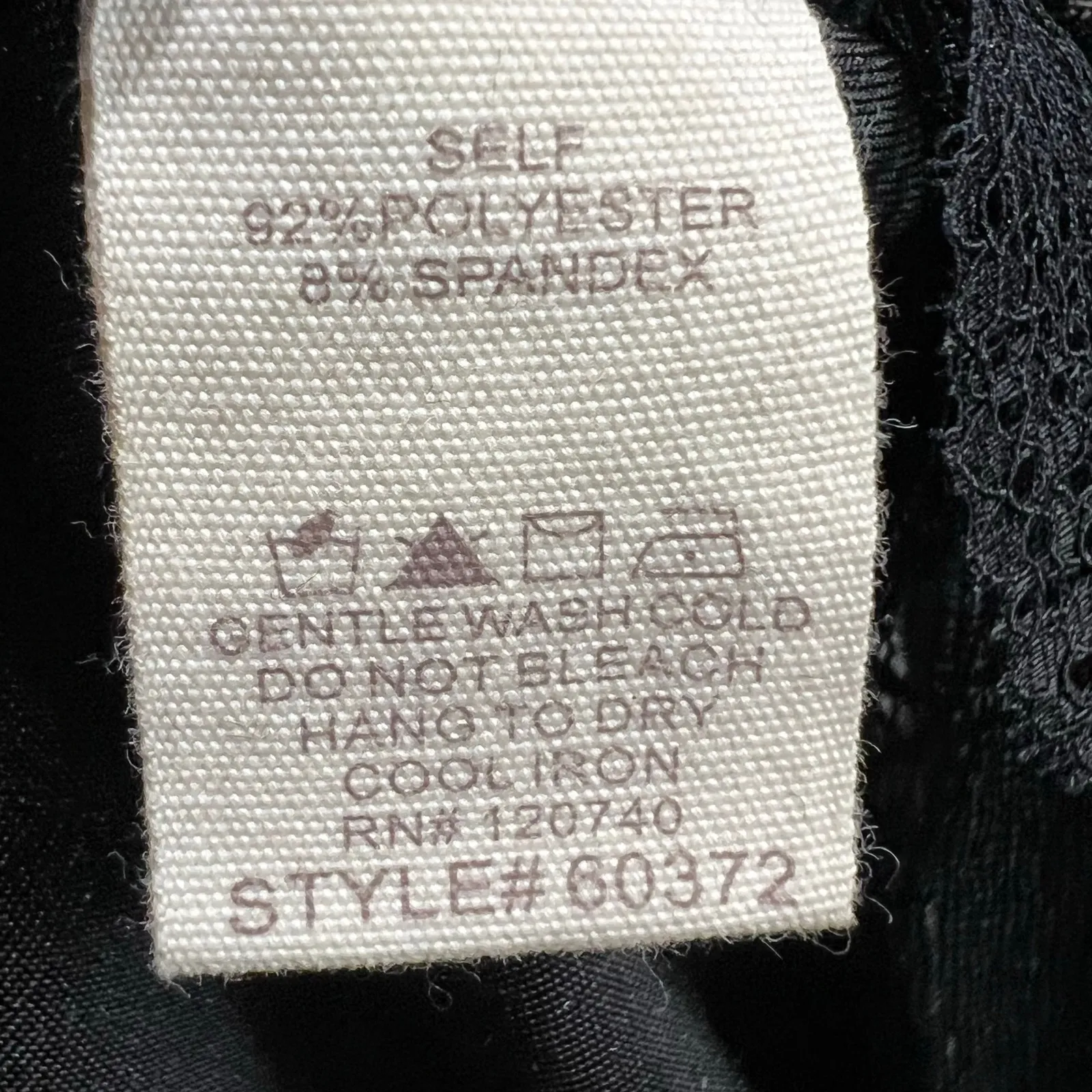 Mystree Y2K Tank Top Womens L Black Crushed Velvet Lace Trim Soft Whimsygoth - Image 12