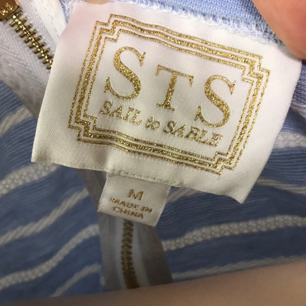 Sail to Sable Stripe T-shirt Dress Blue Nautical - Image 6