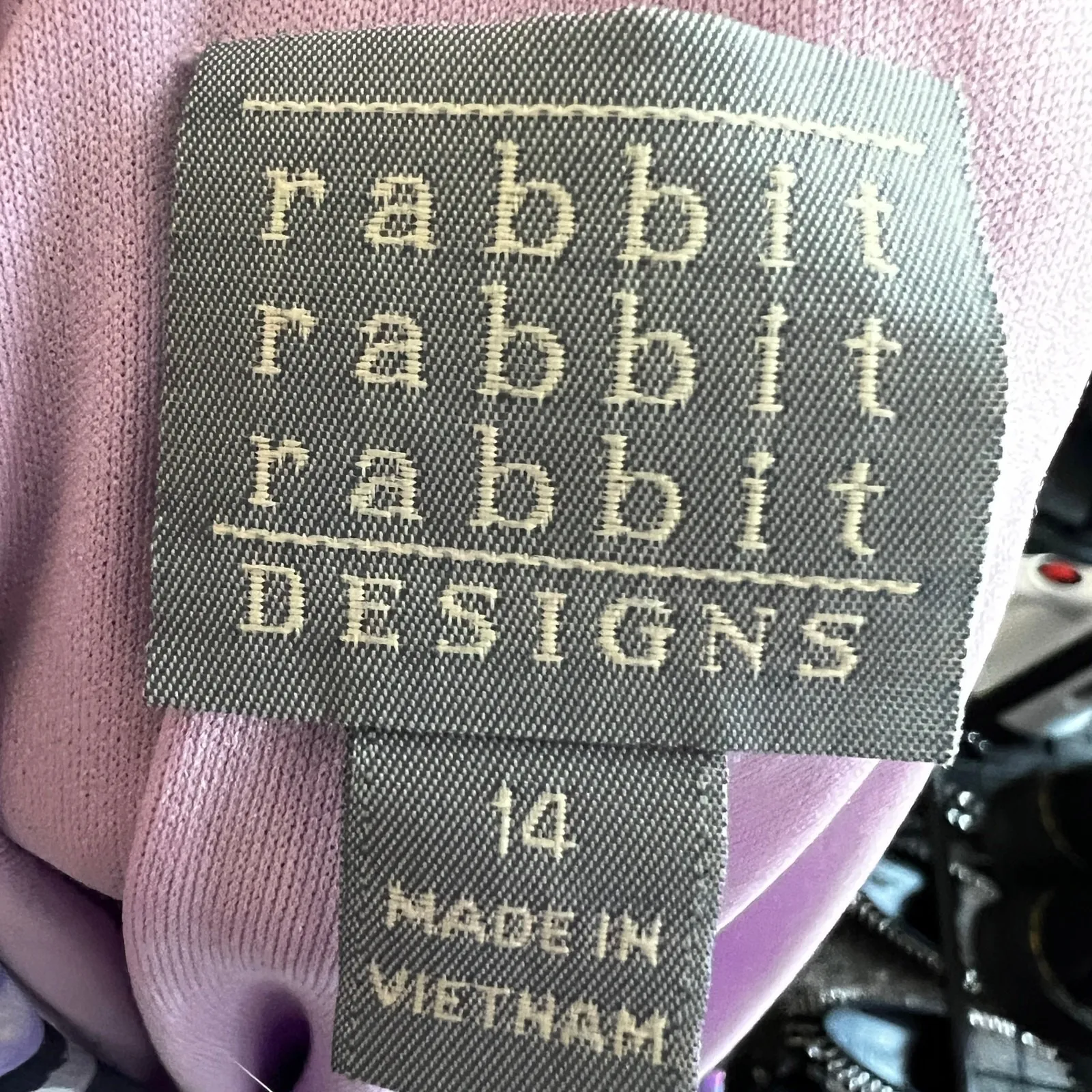 Rabbit Rabbit Rabbit Designs Purple Floral Dress Cottagecore Fairycore Sz 14 - Image 4