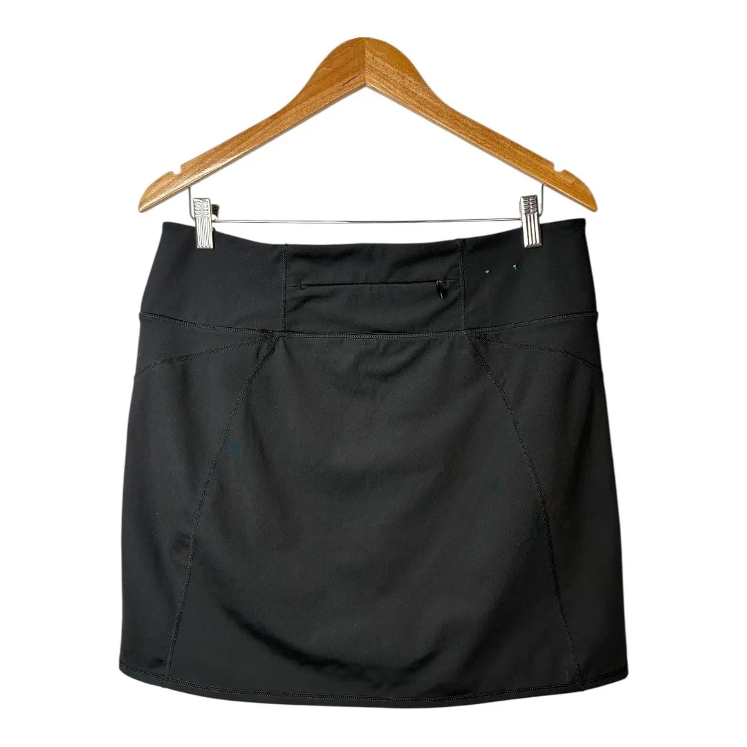Kuhl Skort Women's Medium‎ Black Hiking Athletic Outdoor Skirt Back Zip Pocket - Image 3