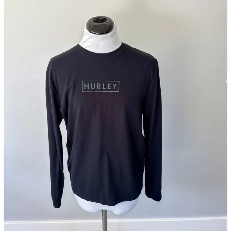 Hurley Men's Long Sleeve Black T-Shirt - Image 2