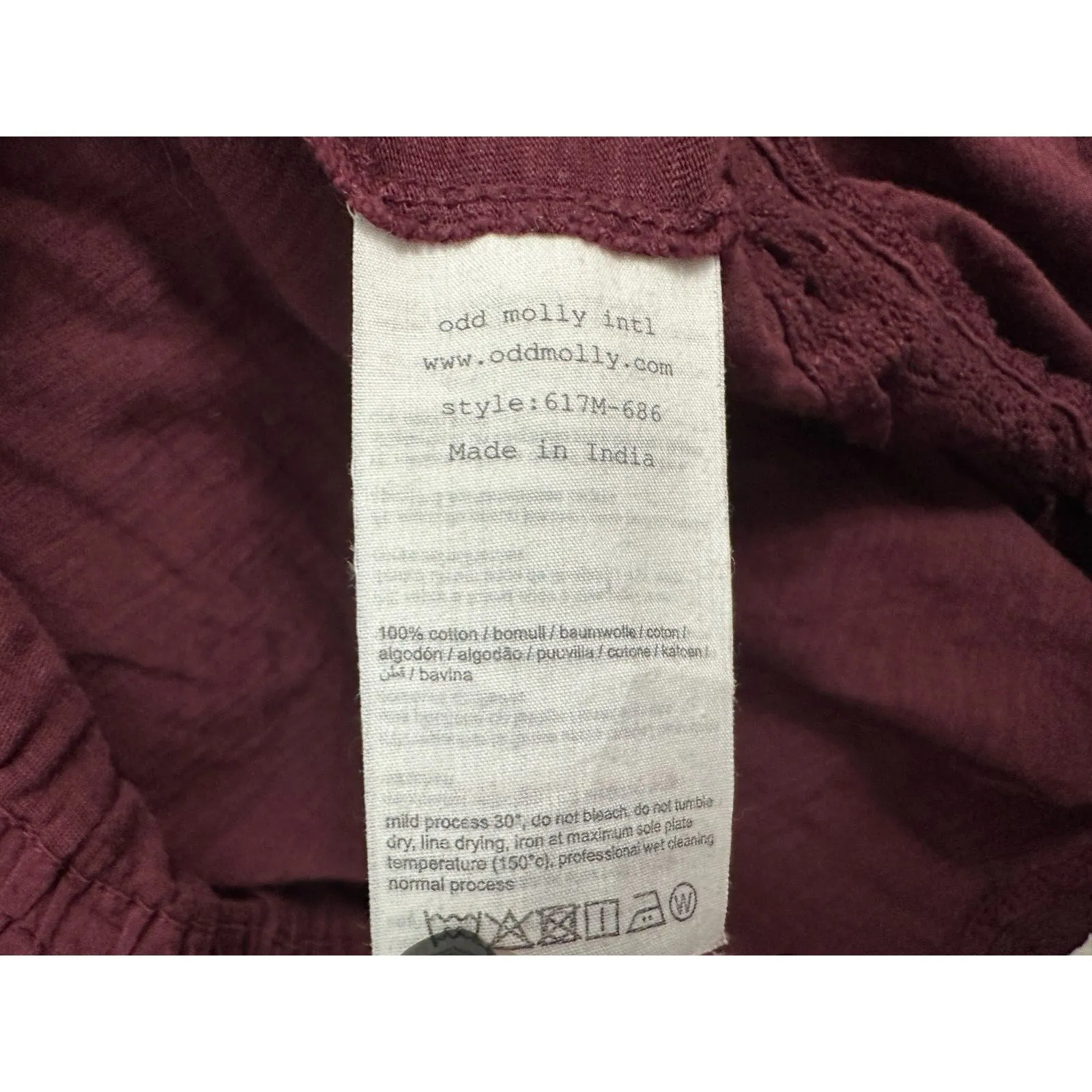 Odd Molly Purple Long Sleeve Crochet Lace Butterfly Eyelet Mini Wrap Dress 0 - Image 3