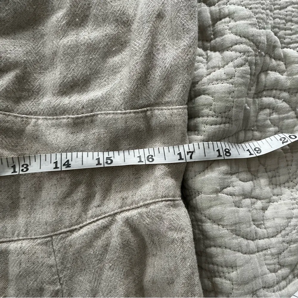 Abercrombie and Fitch linen cream sundress size large - Image 5