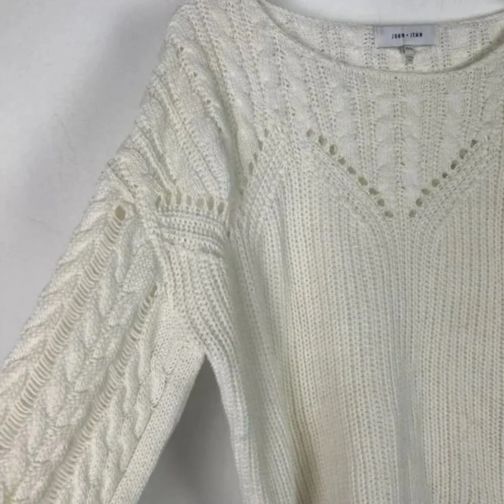 Atlas Fringe Sweater Revolve Pullover Fringe Boho Size XS EUC - Image 9