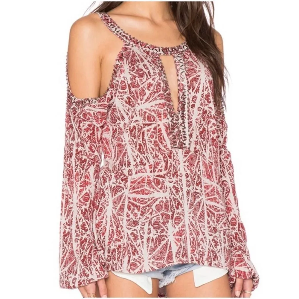 Free People Good Morning Cold Shoulder Top Size Medium - Image 12