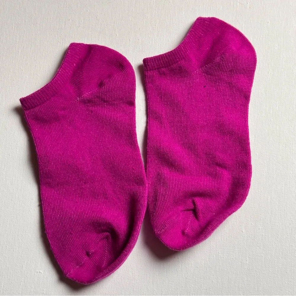 Bright Neon Pink & Citron Ankle Socks Two Pack Set Accessories NWOT Yellow - Image 4