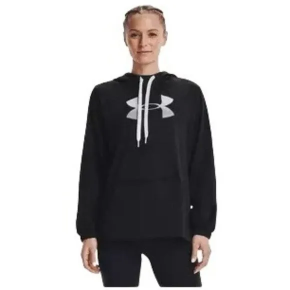 Under Armour Loose Oversized Cowl Neck Sweatshirt Hoodie Black XS - Image 6