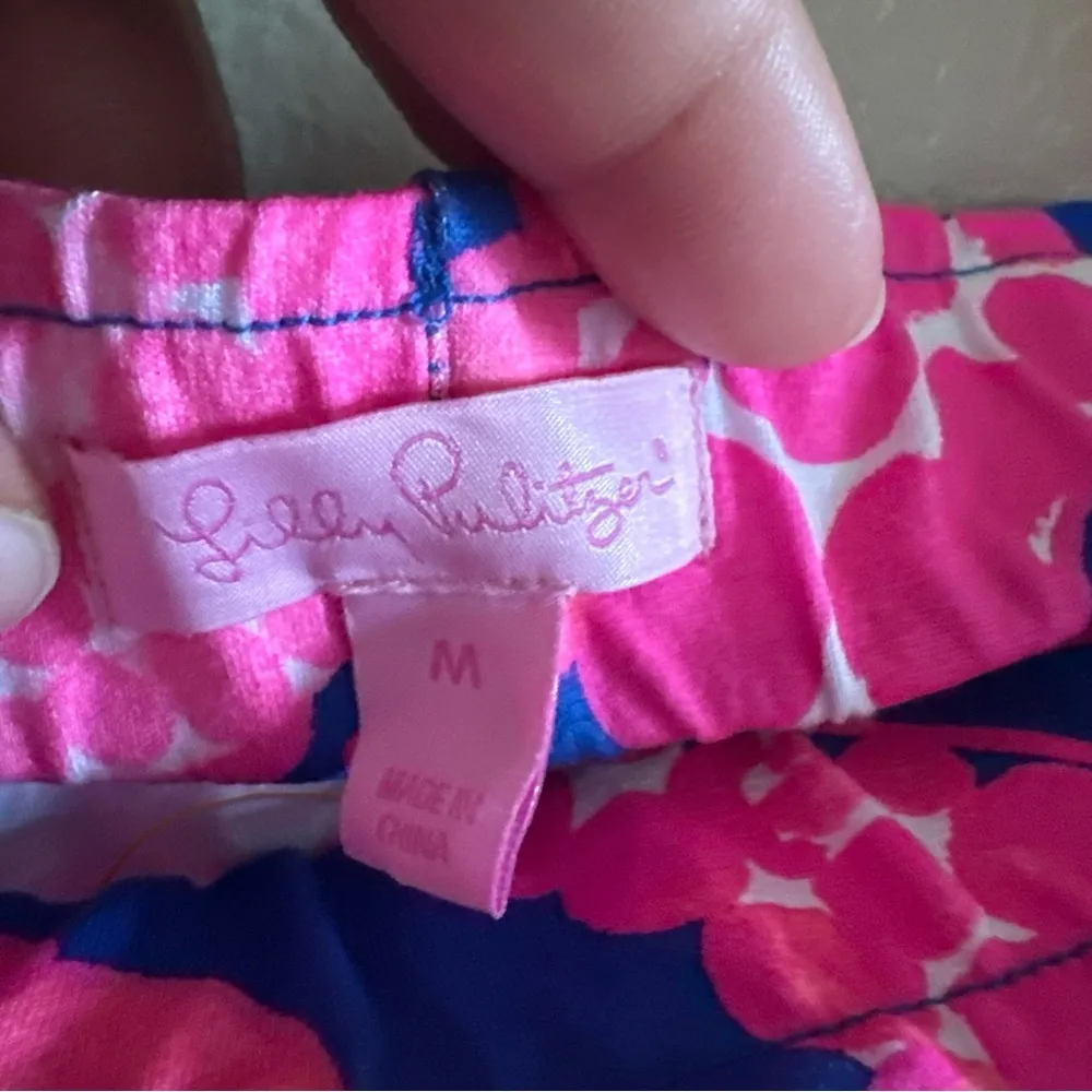 Lilly Pulitzer Laurana Octopus Off Shoulder Dress Size Medium starfish pink blue - Image 3