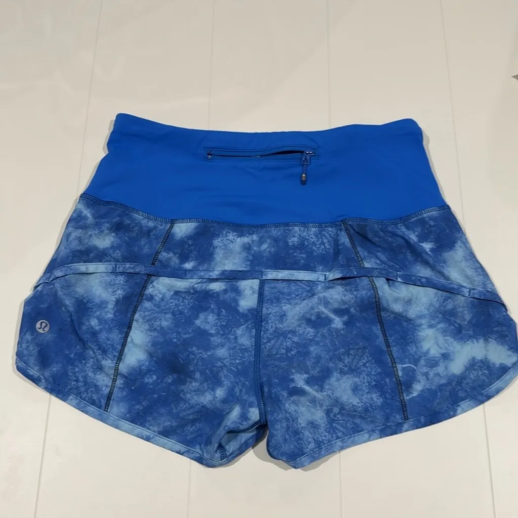 Lululemon size 6 Blue Tie-Dye Shorts - Image 3
