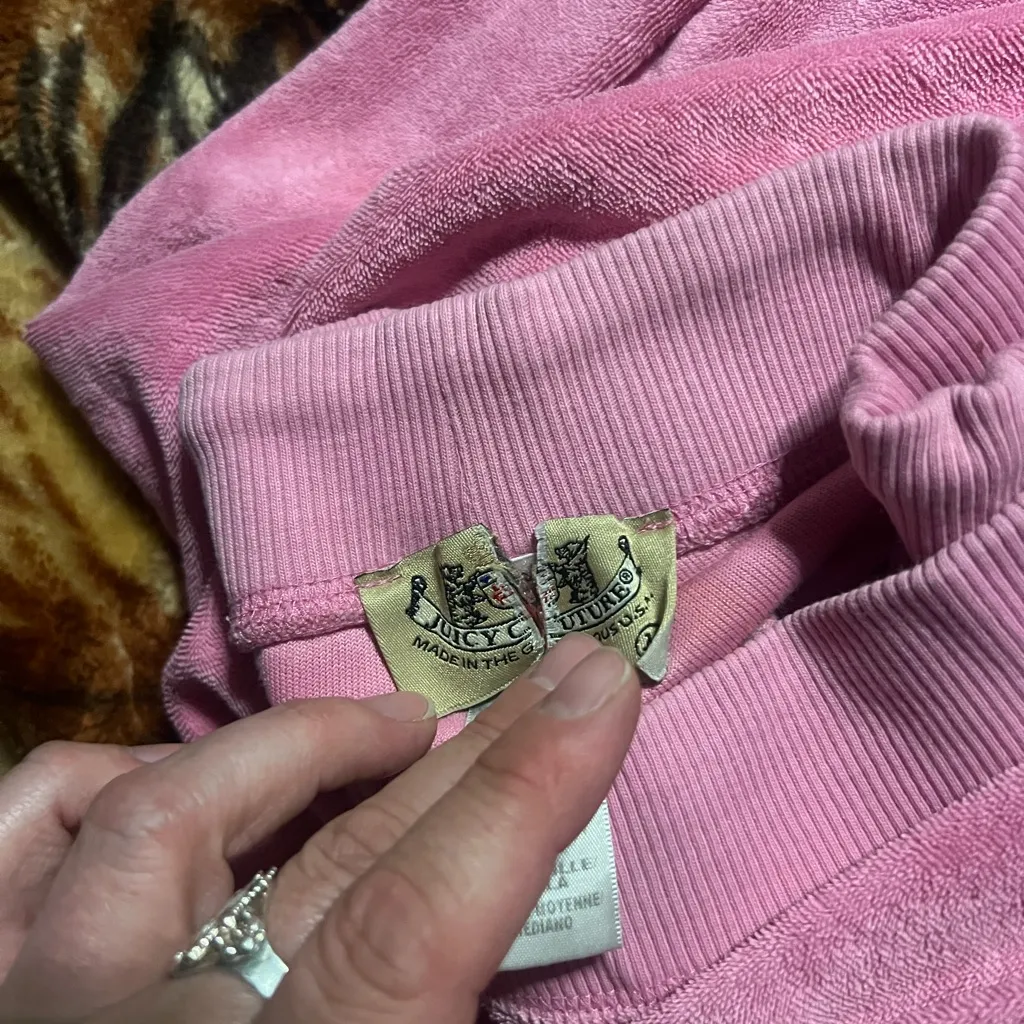 Juicy couture MD velvet bell shaped sweat pants low rise - Image 5