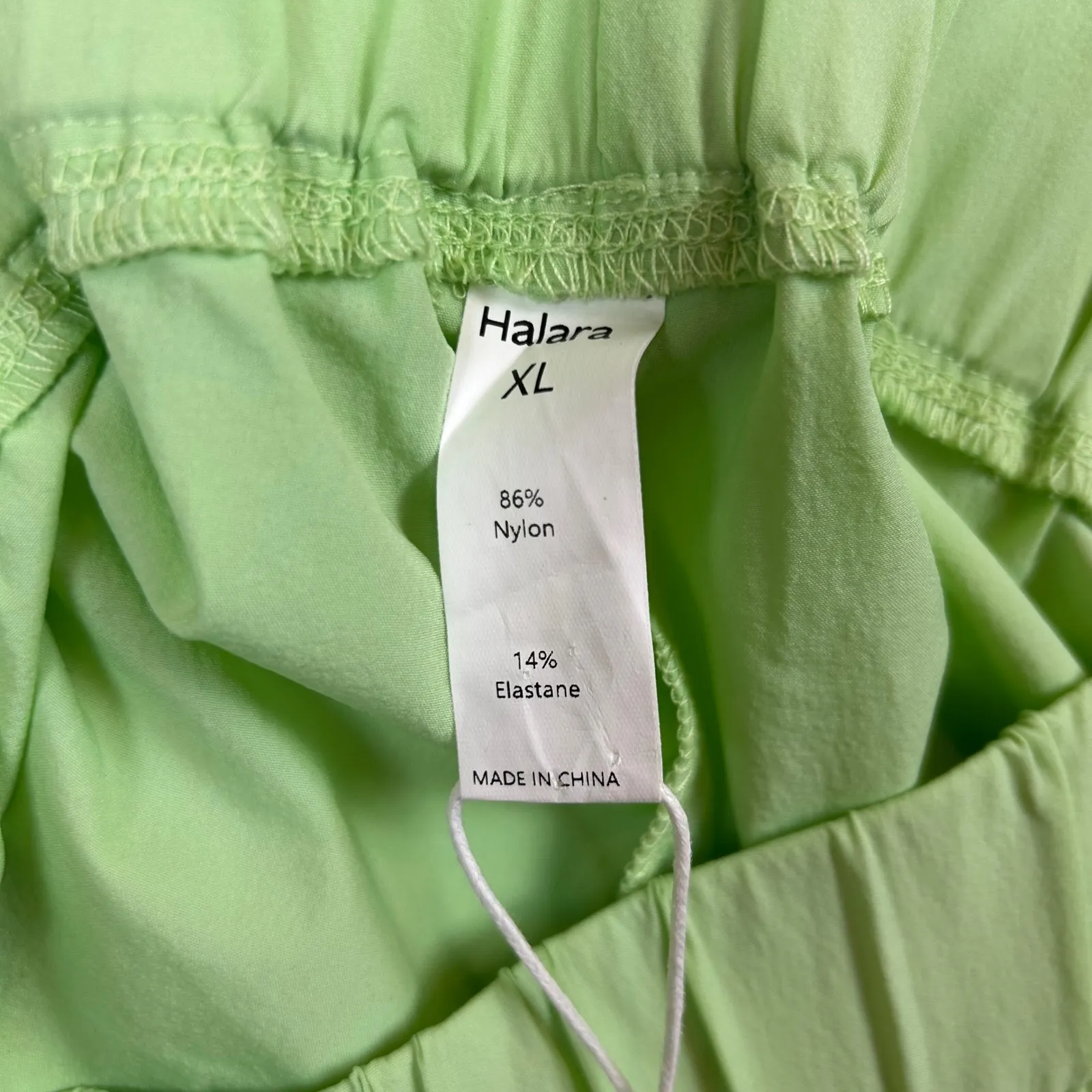 NWT Halara Womens XL Running Shorts Lightweight Athletic Lounge Green - Image 6