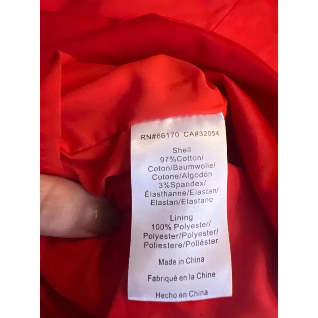 Hutch Red Strapless Bow Rose Dress Women’s Size L Cocktail Party Wedding Guest D - Image 8