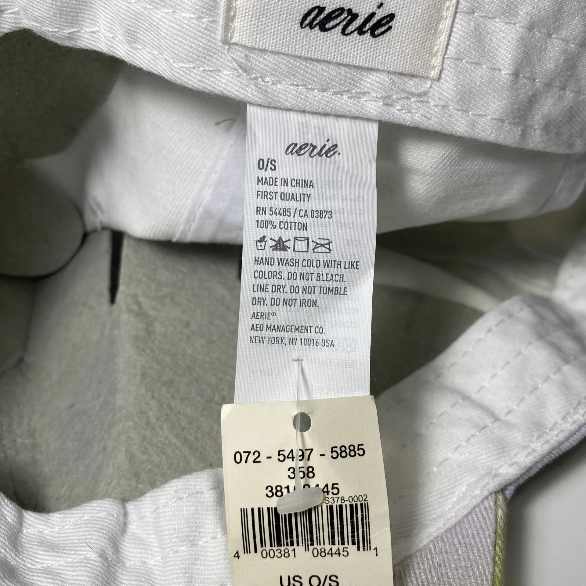 NWT Aerie Ombre Baseball Hat Adjustable Cap Yellow Blue Gradient - Image 5