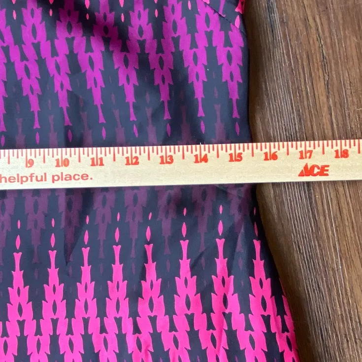 Original MILLY Of New York mini dress in size 2 100% silk, pink, purple, black - Image 9