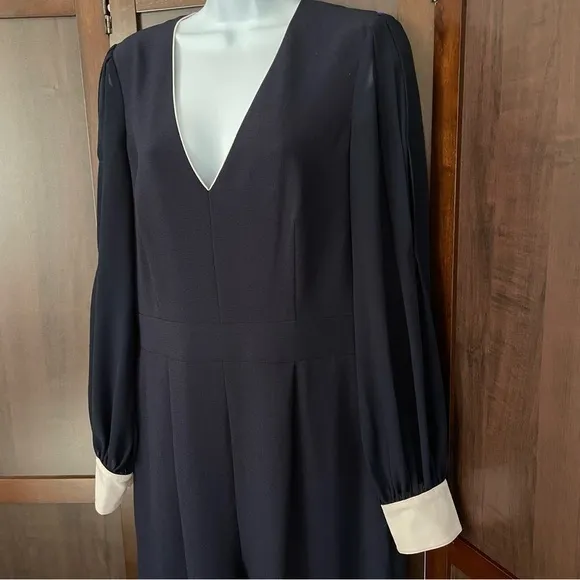 Harper Rose‎ Navy Blue Long Sleeve Jumpsuit Size 10 - Image 6