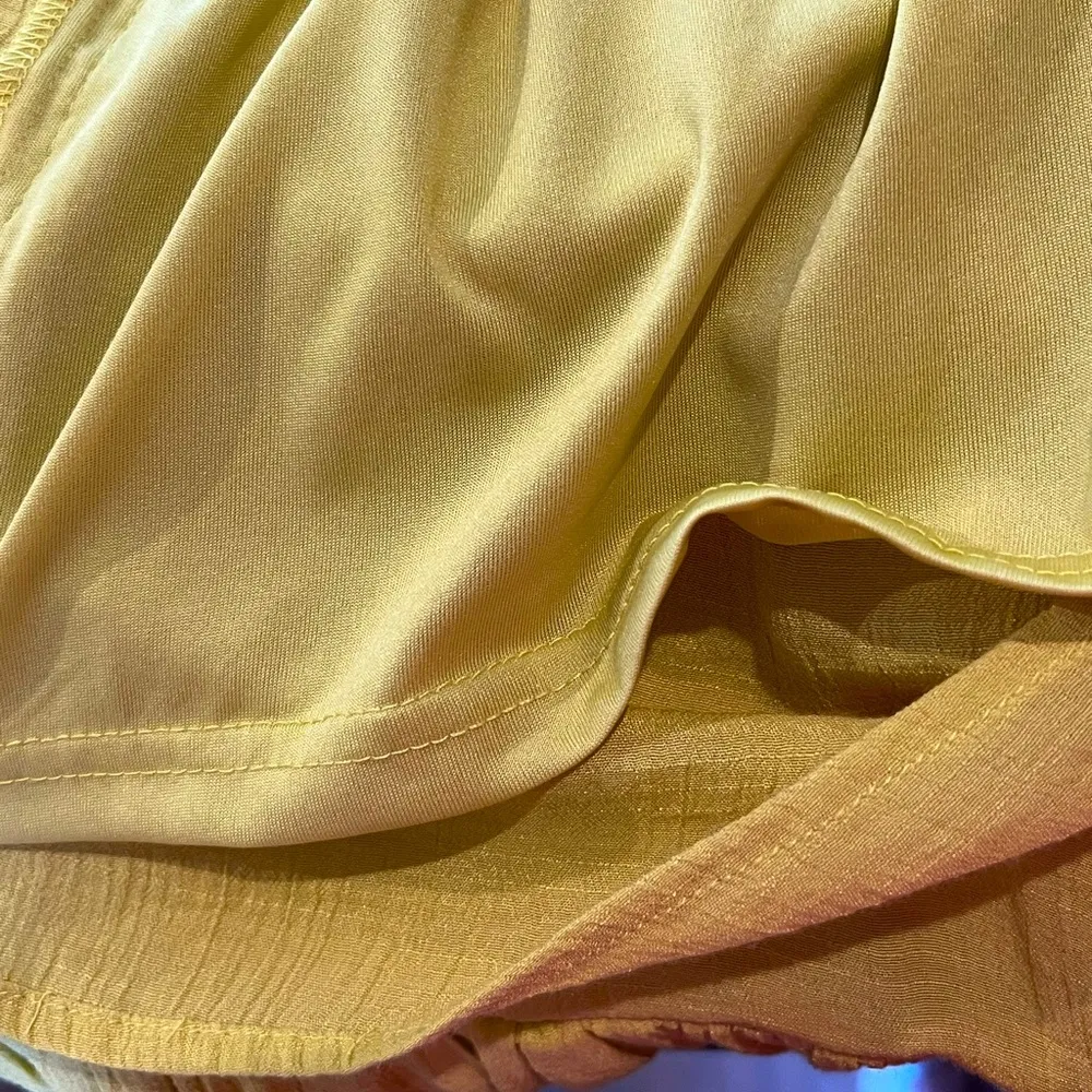 ZAC & RACHEL Sleeveless Crepe Dress Amber Yellow Size 3X - Image 6