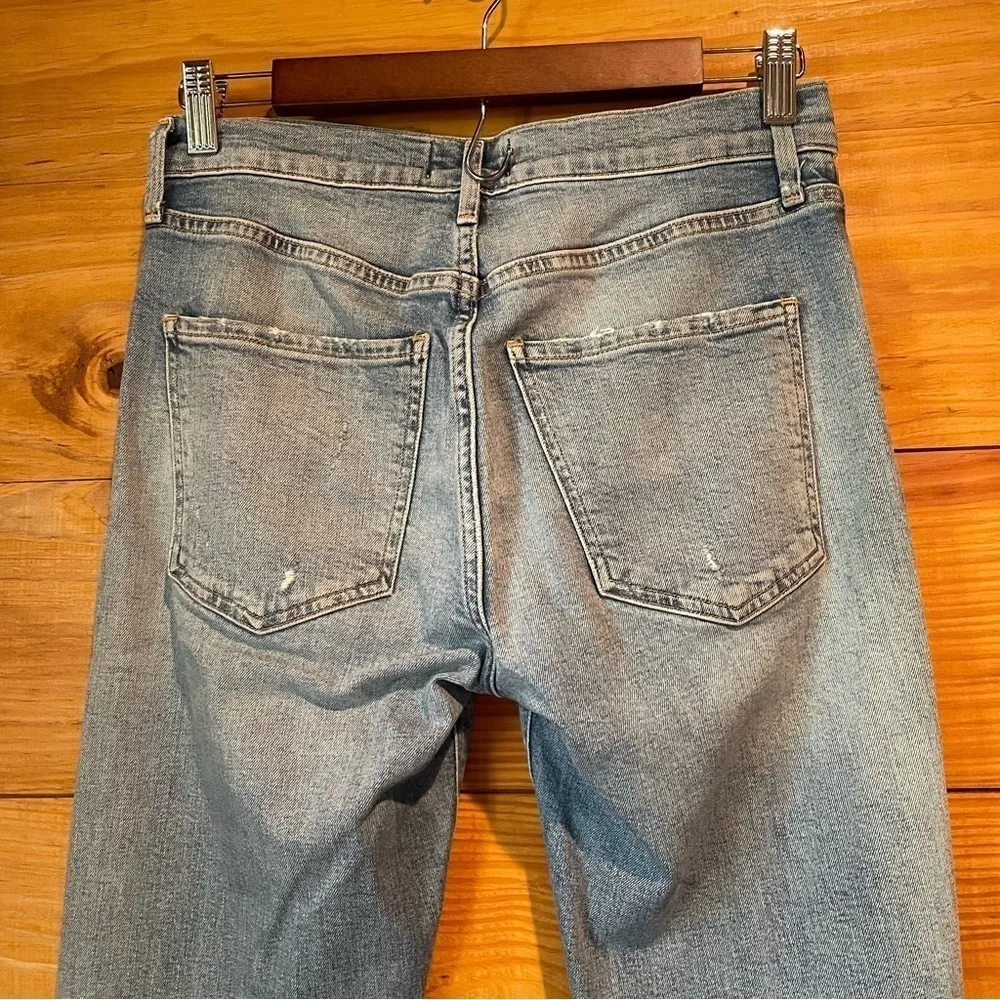 Agolde Sophie High Rise Skinny Crop Distressed Jeans in Breakout 25 - Image 8