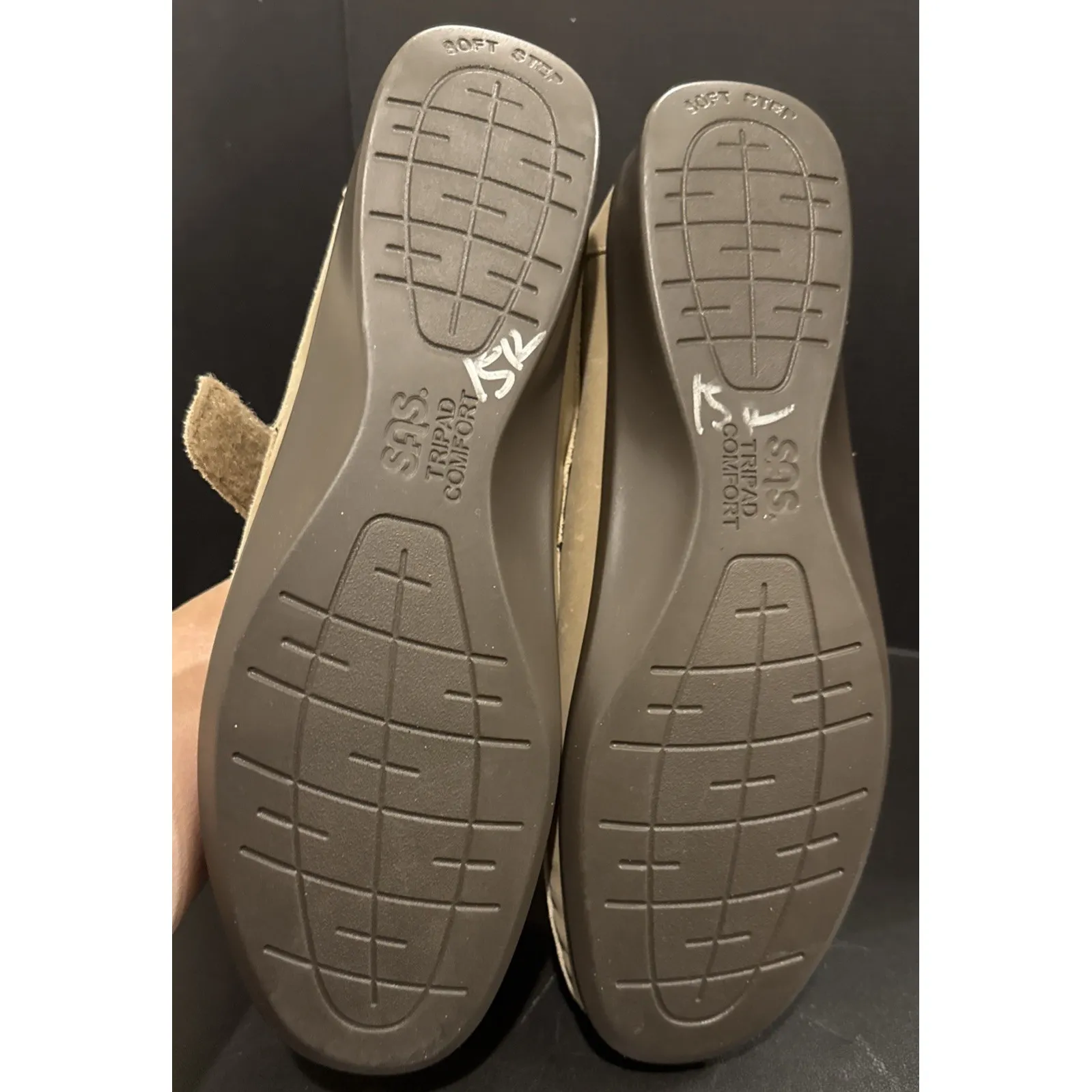 SAS Womens 10 1/2 N Beige Roamer Tripad Comfort Mary Jane Shoes Preppy Walking Tan Size 10.5 - Image 7