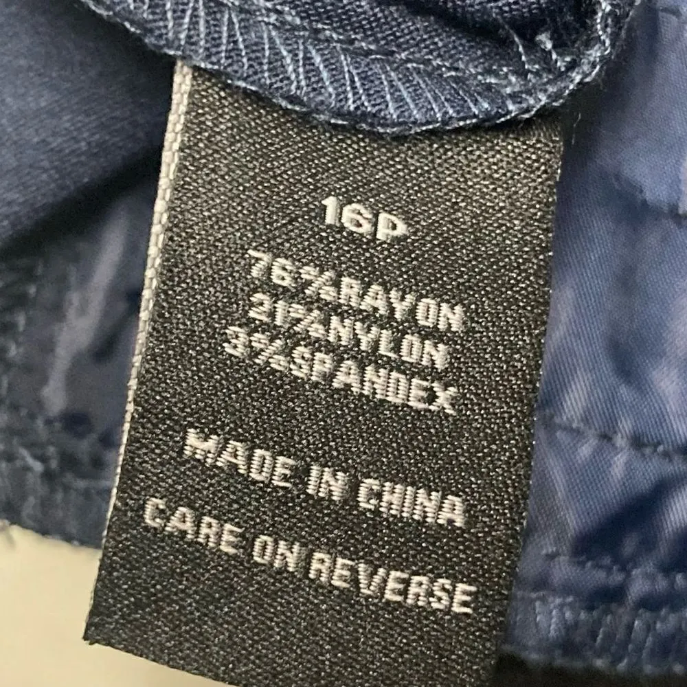 BRIGGS New York Navy Women’s Dress Pants Size 16P New With Tags - Image 7