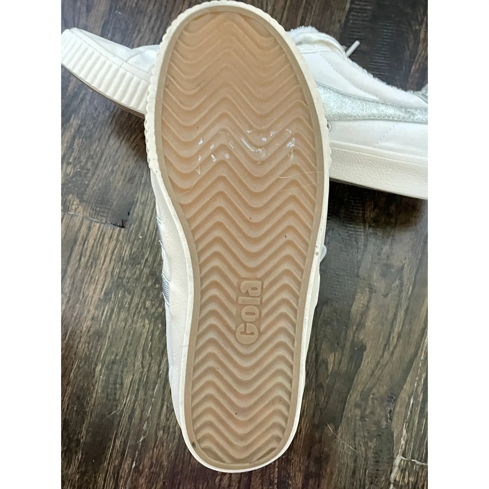 Gola Low Profile Tennis Silver Sneakers Size 9 - Image 10