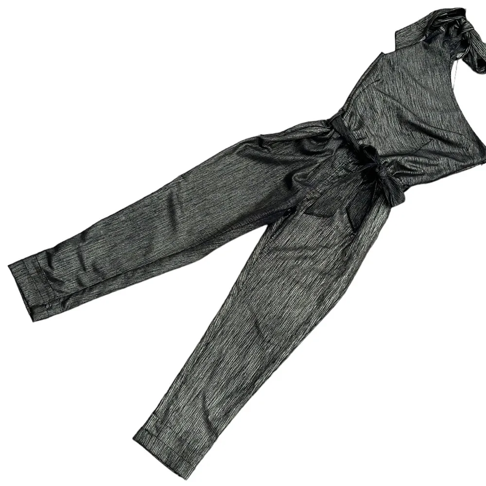 Paige Maisie Jumpsuit in Gold Metallic Foil - Image 3