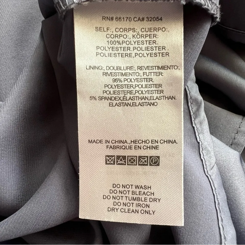 BHLDN Anthropologie Women’s Kia Crepe Sleeveless Hydrangea Blue Gray Maxi Dress - Image 11