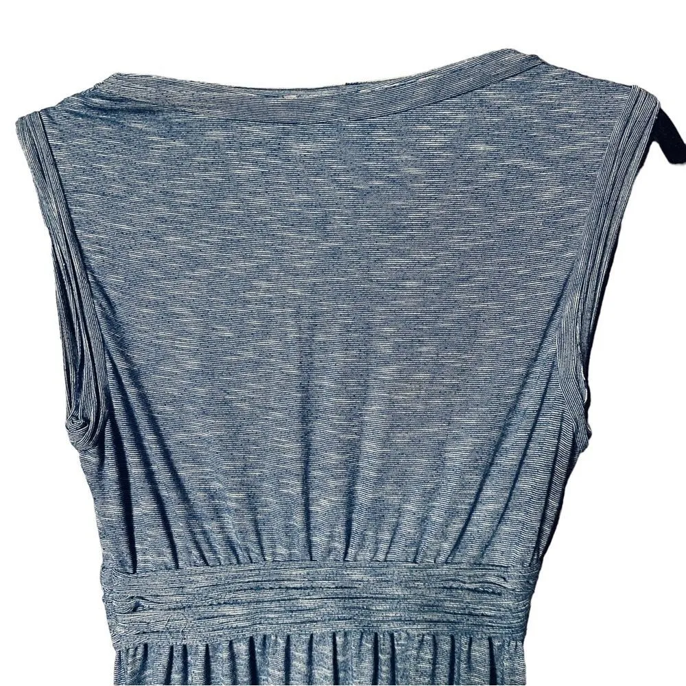 Sleeveless Blue And White Maxi Dress Sz M - Image 7