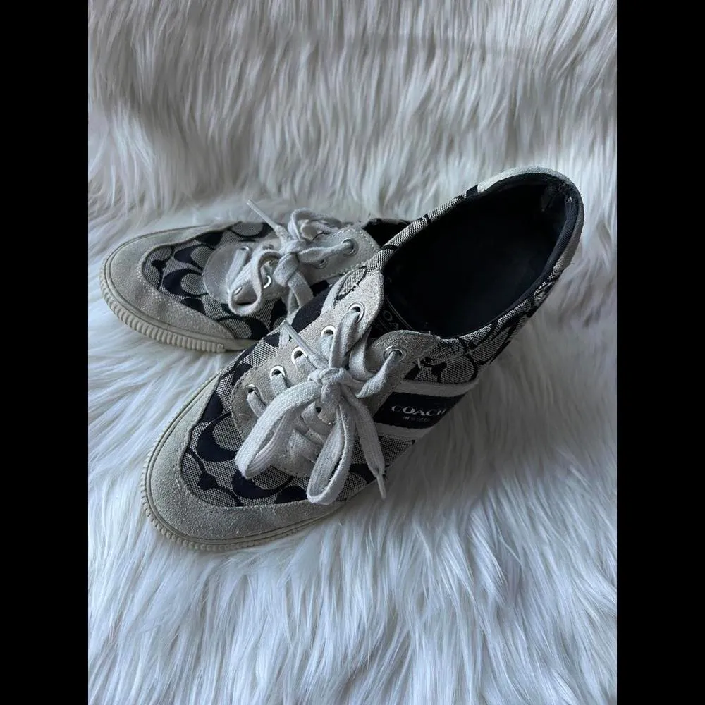 Coach Signature Canvas Sneakers size 8 - Image 7