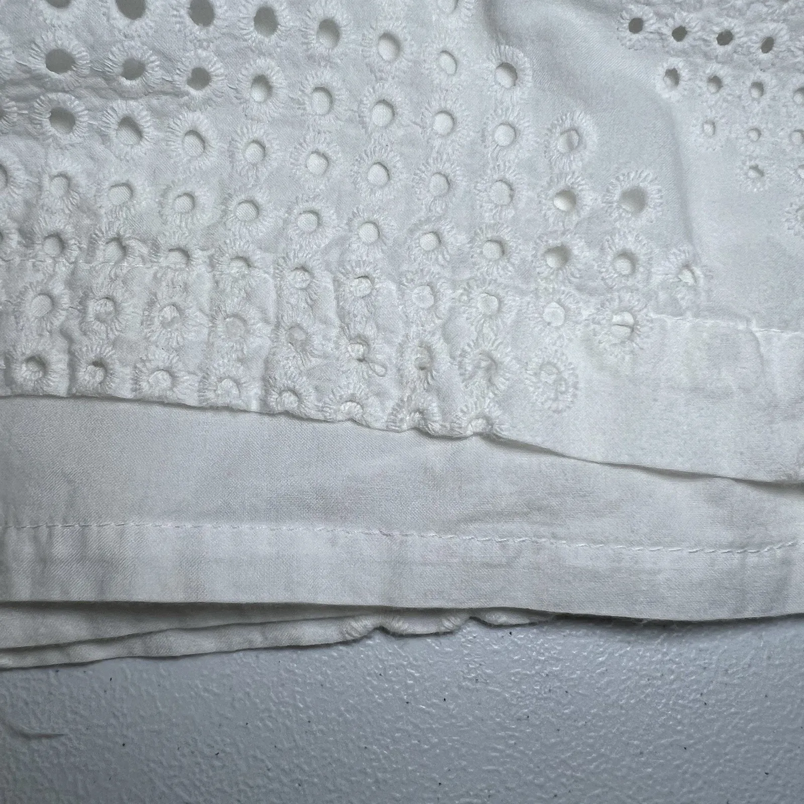 Trina Turk Thalia White Eyelet Romper‎ Women’s Size 4 Resort Vacation Cocktail - Image 8