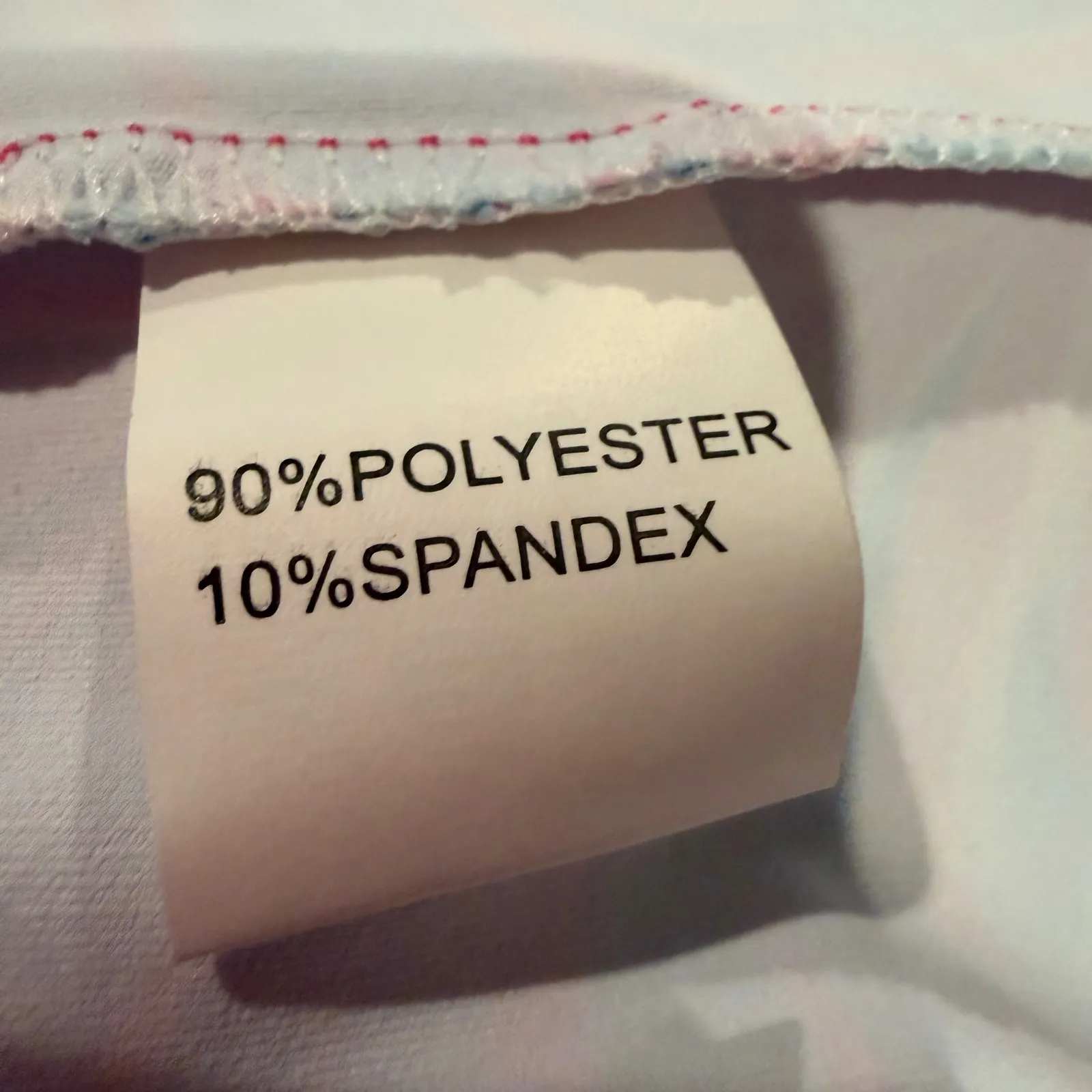 Sunday Swagger Maldives Polo Golf Shirt Womens Medium Pink Blue Palms Athleisure - Image 10