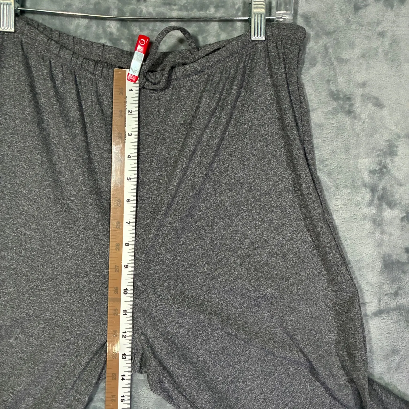 Vintage LL Bean Traveler Wide Leg Lounge Pants Grey Drawstring Women's MP USA Gray Size undefined - Image 8