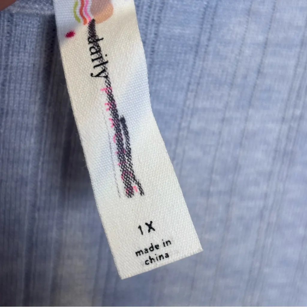 NWT Anthropologie Gray Knit Mock Neck Long Sleeve Ribbed Maxi Dress Size 1X Tan - Image 10