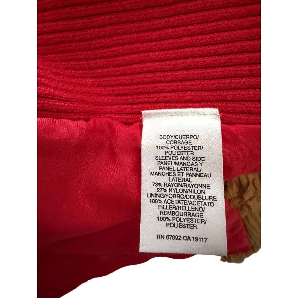 Sigrid Olsen  Sport Orange Knit Sleeve Jacket Size Large - Image 5