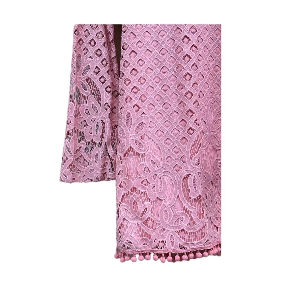 Tularosa x Revolve Matilda Lace Dress Blush Pink Pompom XS - Image 4