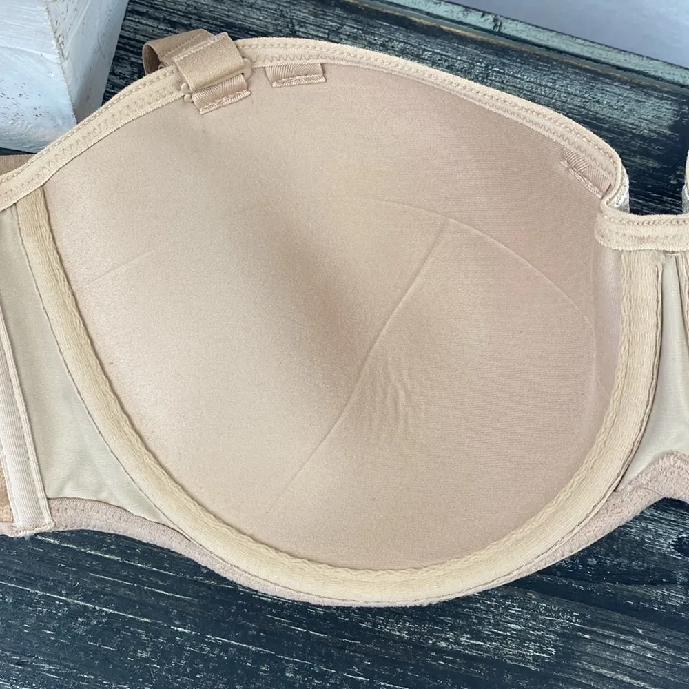 Soma Nude Stunning Support Strapless Underwire Contour Bra 38 DDD NEW Tan Size undefined - Image 4