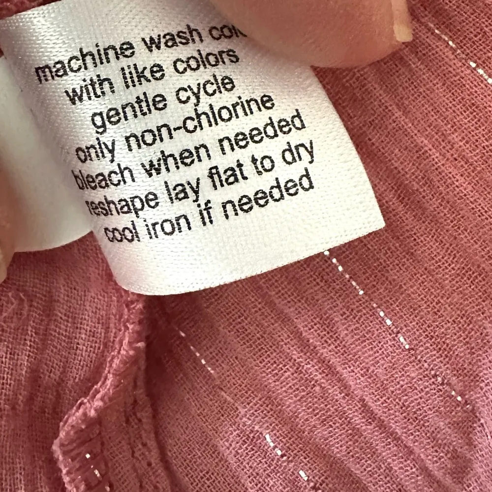 NWT Lane Bryant Pink Split Neck Semi-Sheer Top Size 24 - Image 7