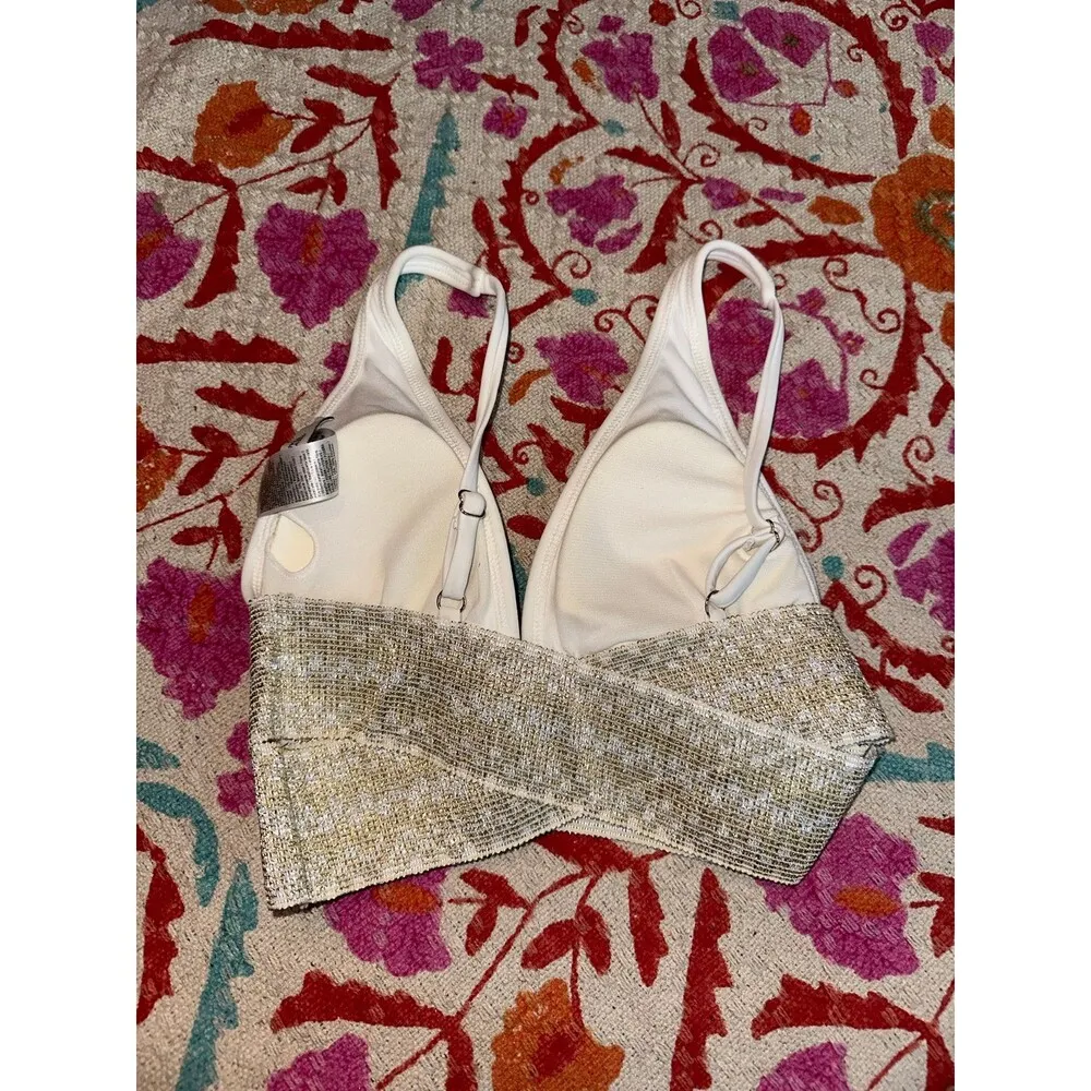 River island white swim top - Image 2