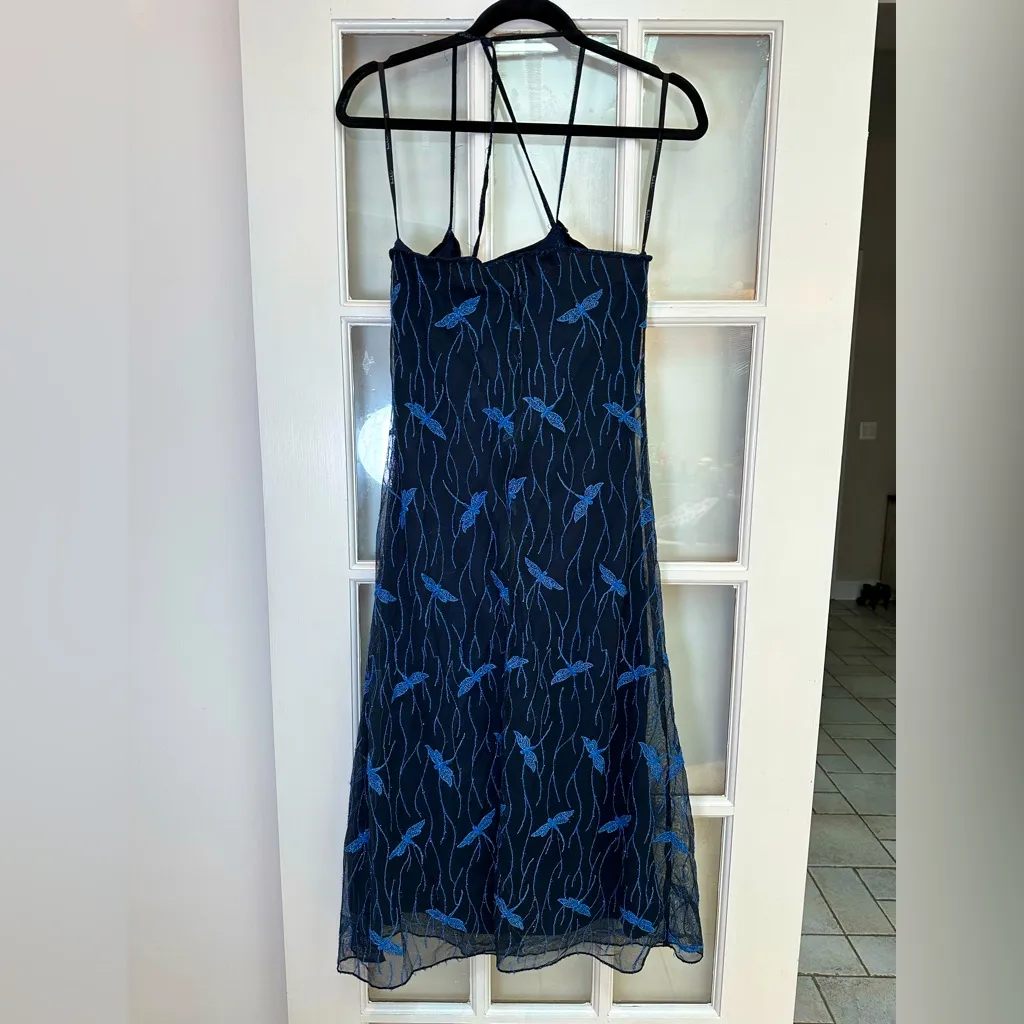 Vintage Nicole Miller Y2K 90’s MidSummer Nights Dream Dragonfly Dress Size 14 - Image 4
