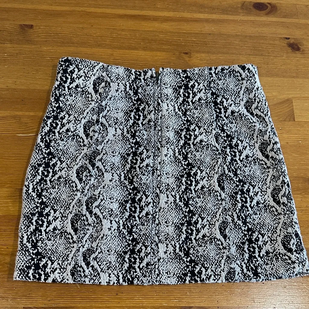 Free People Monochrome Snake Print Mini Skirt - Image 5