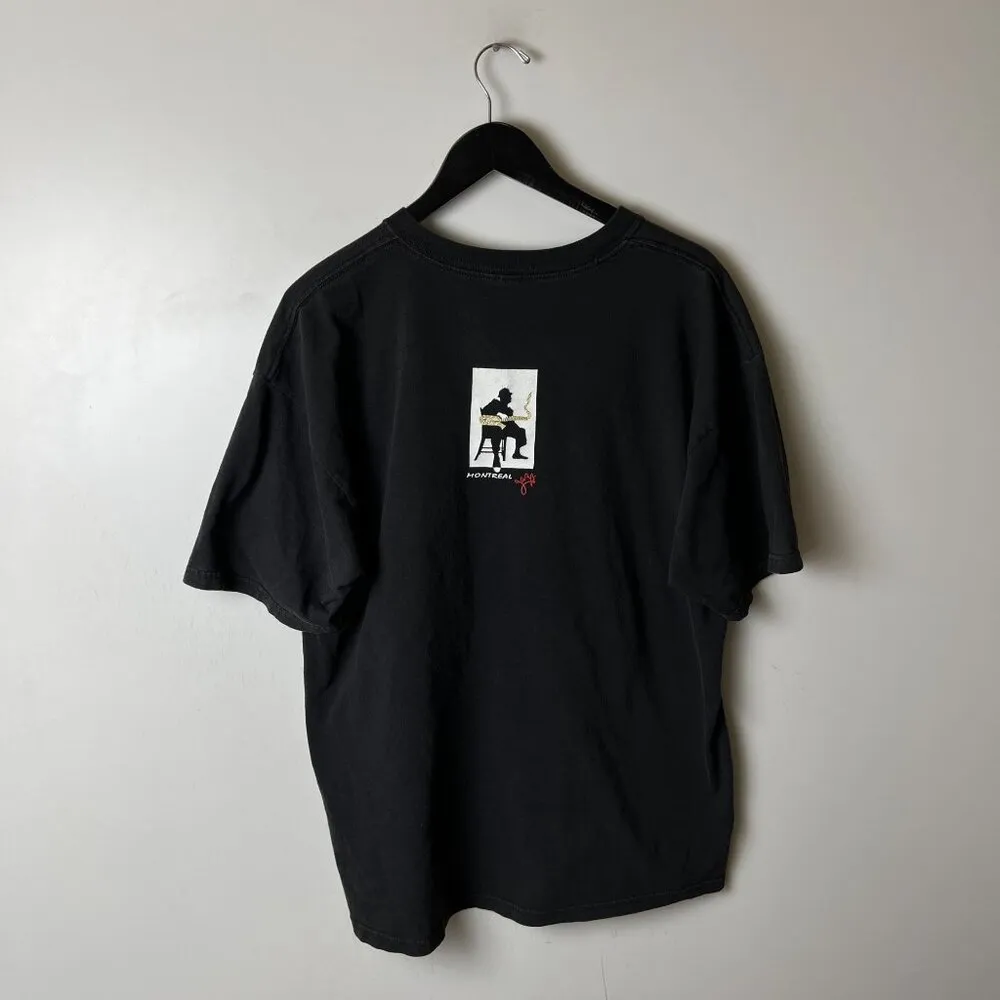 Vintage Montreal Jazz T Shirt Large L Black Graphic Tee - Image 11
