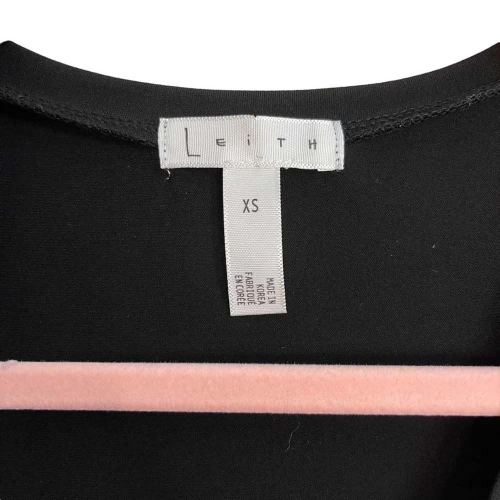 Leith Black Ruched Black Tank Top NWOT - Image 5